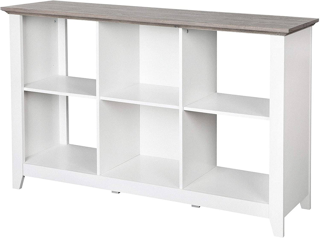 White 6 Cube Storage Bookcase B7305