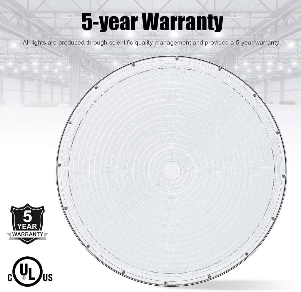 200W UFO LED High Bay Light with 110V Plug, 5000K Daylight A7378