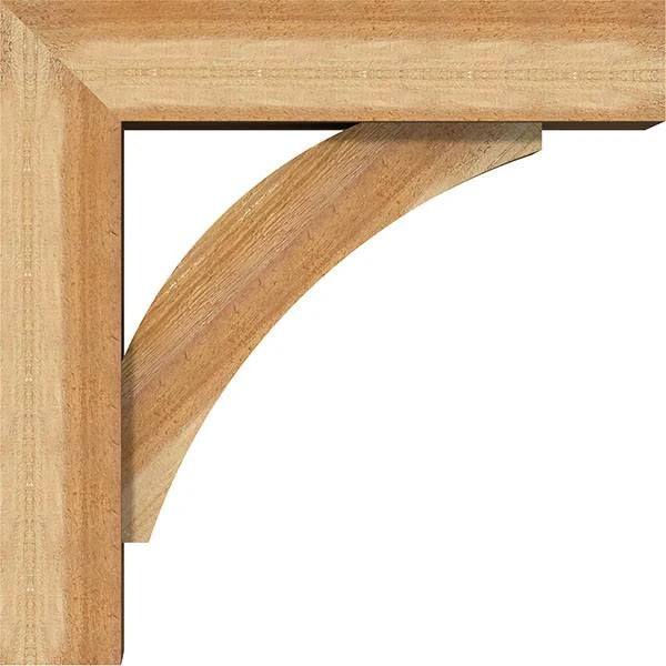 6x22W x 22x22D x 22x22H Rough Sawn Bracket with Offset Brace, Western Red Cedar S1815