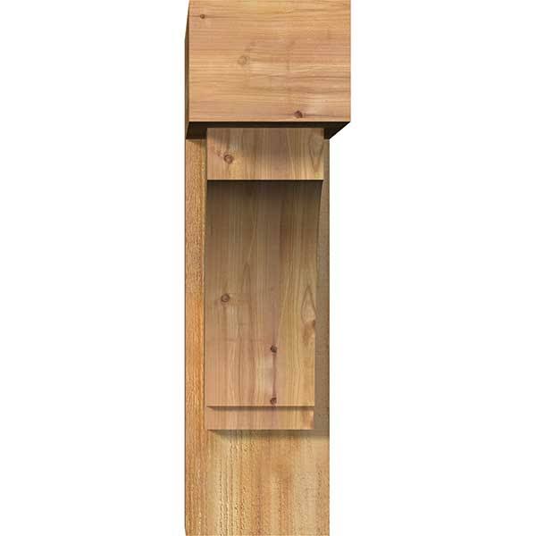 8x22W x 24x22D x 28x22H Imperial Block Rough Sawn Bracket w/ Offset Brace Y770691