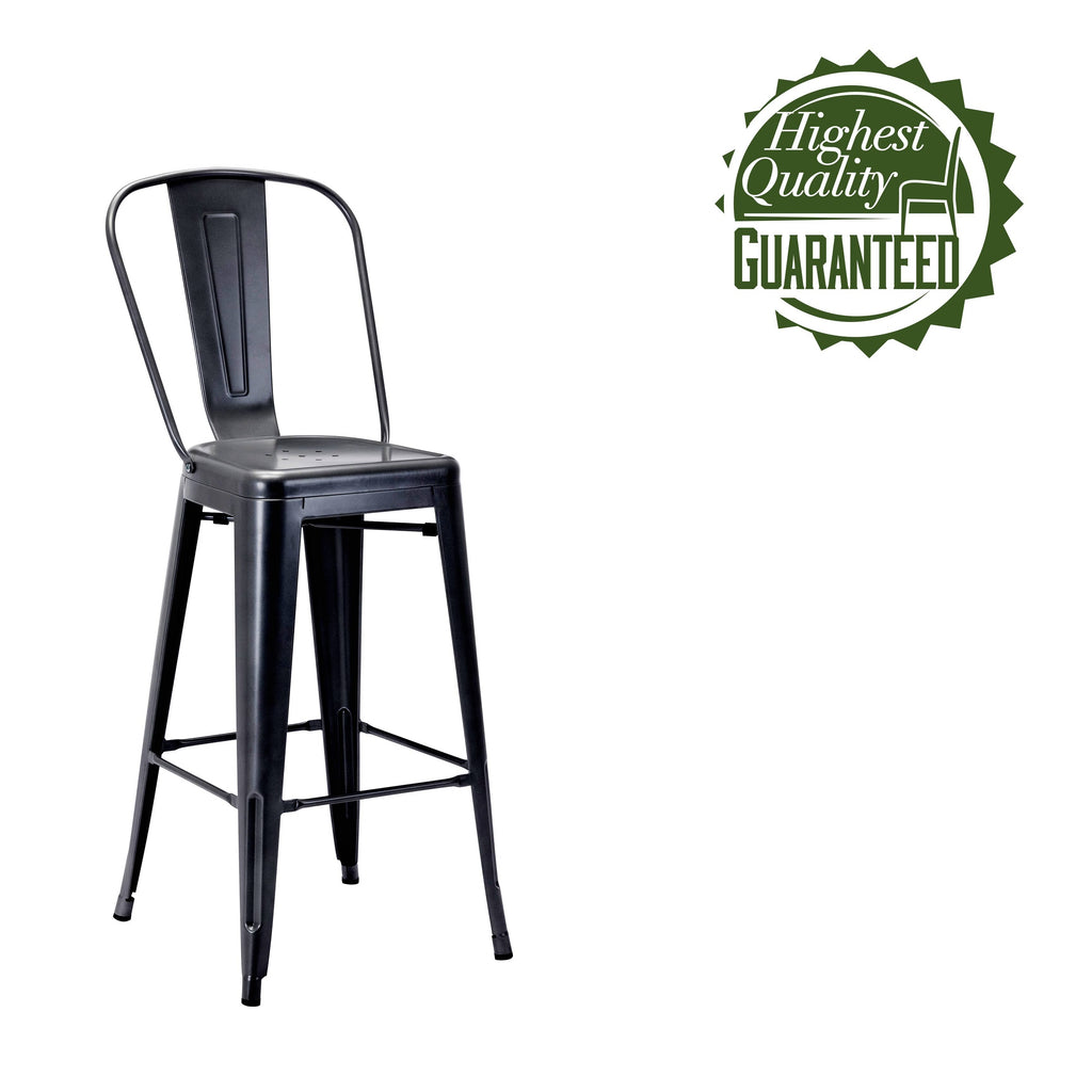 White Metal Bar Stools (Set of 4) L717