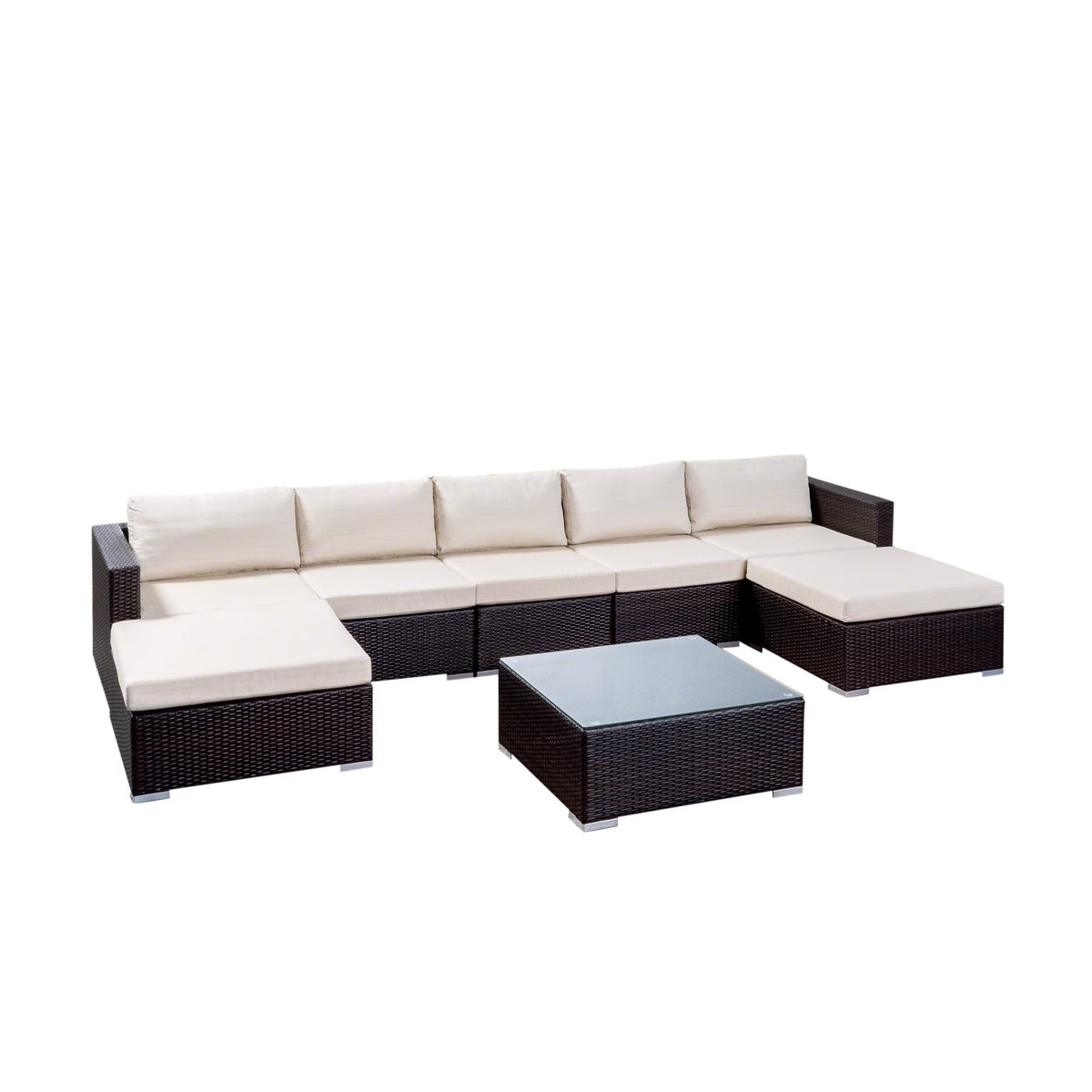 5 Seater Wicker Sectional Sofa Set G5536