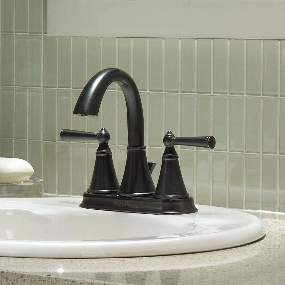 Tuscan Bronze Centerset Bathroom Faucet H36906