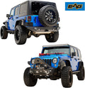 Front Bumper and Rear Bumper with Tire Carrier Combo for Wrangler JK A112957