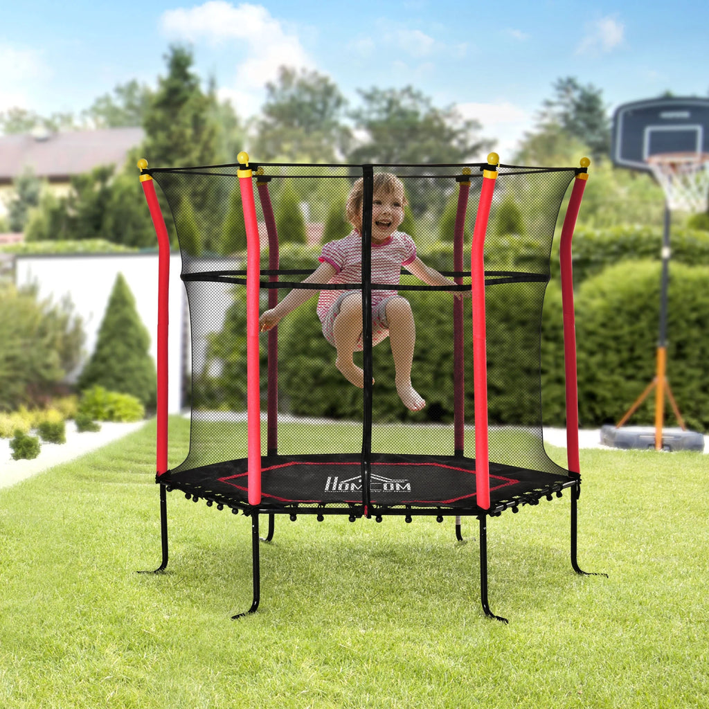 Red Kids Trampoline with Net B430610