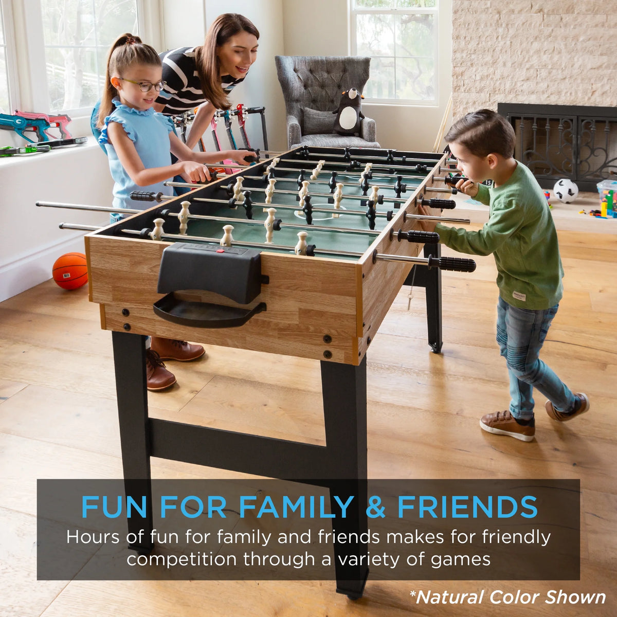 10-in-1 Combo Game Table Set with Hockey, Foosball, Pool, Shuffleboard, Ping Pong S676
