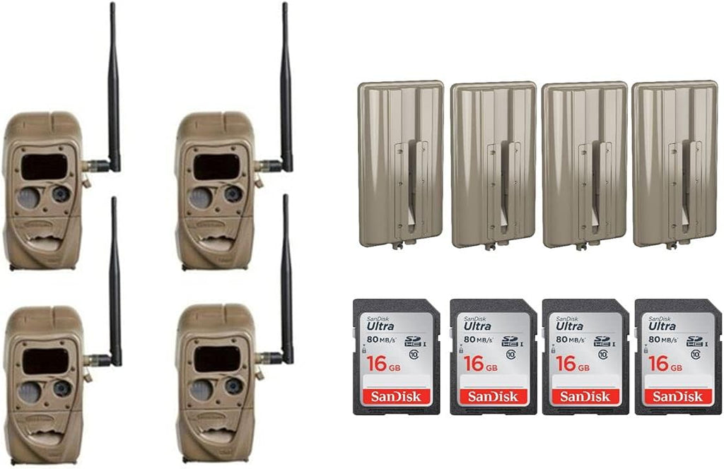4 Blackflash Cameras 4 Battery Power Banks 4 8GB SD Cards P1694