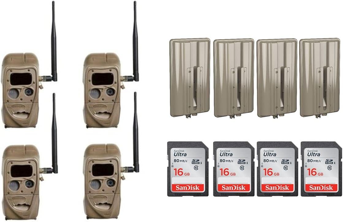 4 Blackflash Cameras 4 Battery Power Banks 4 8GB SD Cards P1694