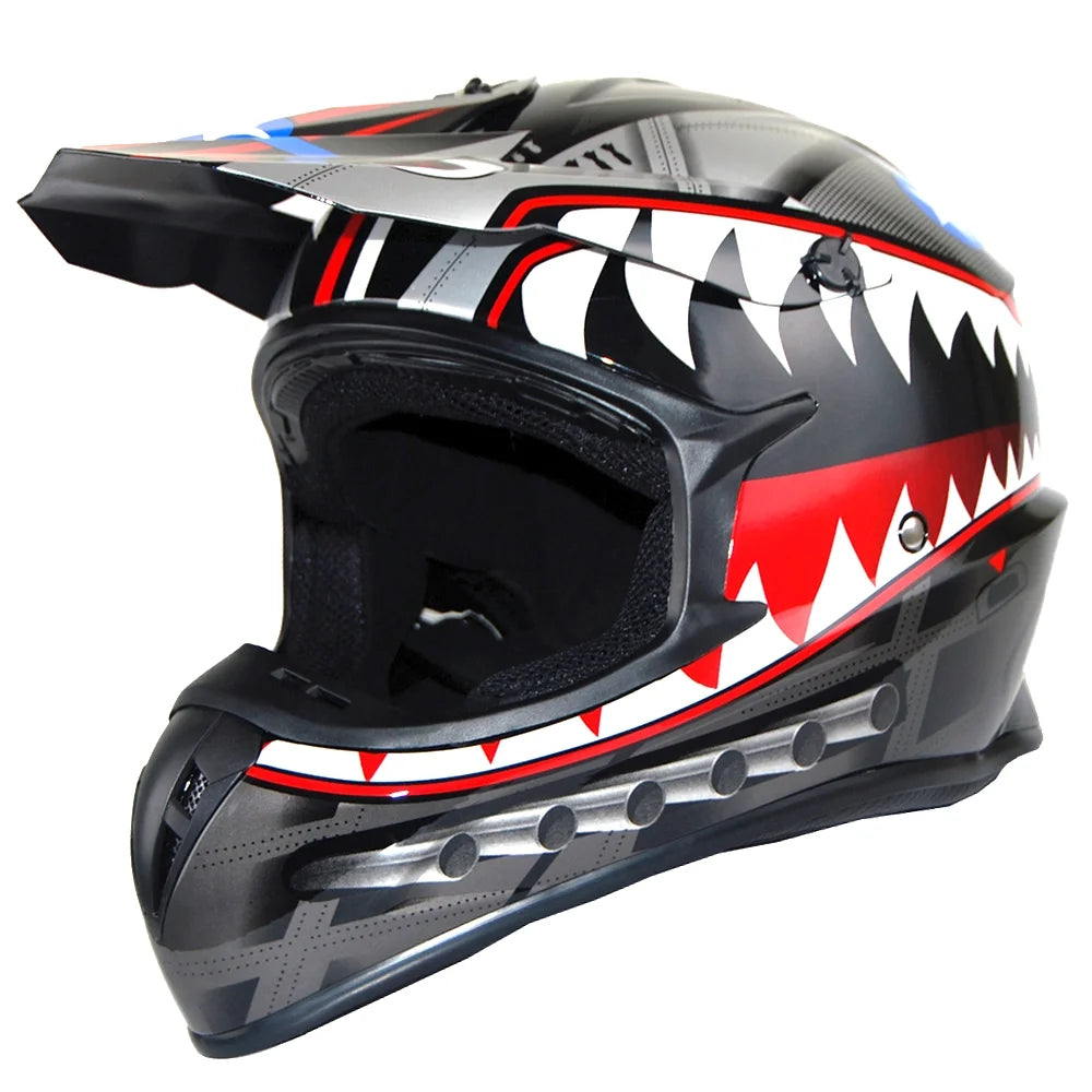 Shark Black Motocross Helmet G3391