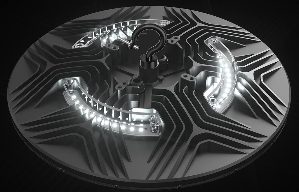 200W UFO LED High Bay Light with 110V Plug, 5000K Daylight A7378